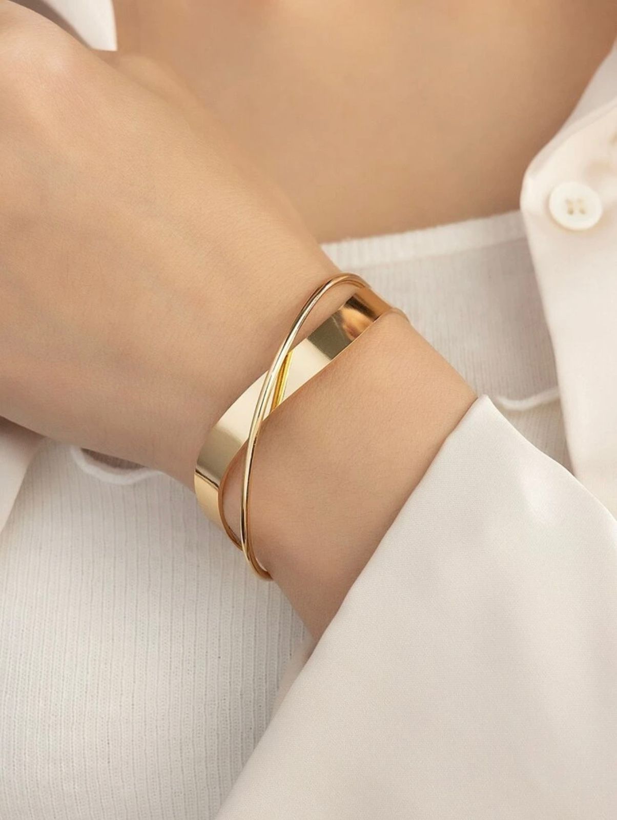 Crossover Cuff Bracelet